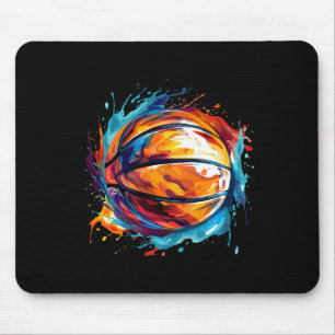 Basketball im Kunstdesign 1 Mousepad