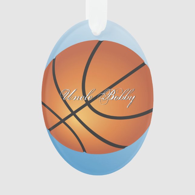 Basketball-Image 🏀 Monogram-Sonderaktion Ornament (Vorderseite)