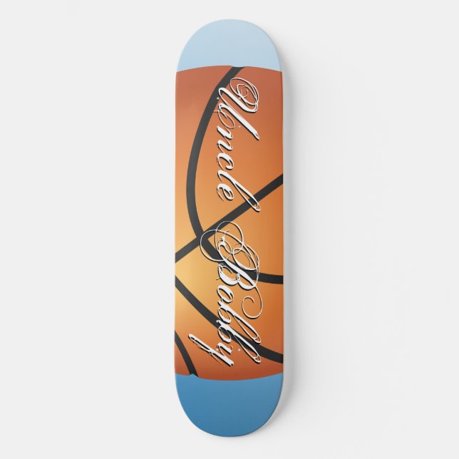 Basketball-Image 🏀 Monogram-Sonderaktion Skateboard (Vorderseite)