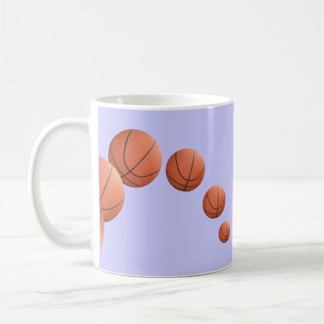 Basketball in der Luft Kaffeetasse (Links)
