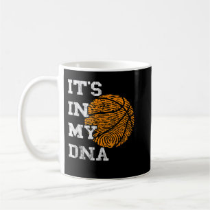 Basketball In meinem DNA Fingerabdruck spielt Bas Kaffeetasse
