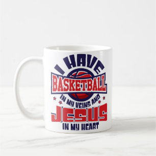 Basketball in meinen Adern Jesus in meiner Kaffeetasse