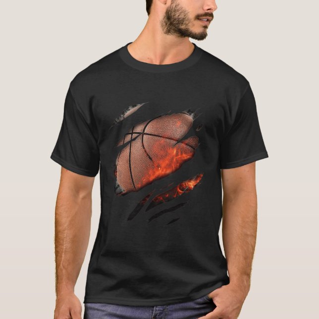 Basketball in mir Design T-Shirt (Vorderseite)