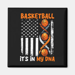 Basketball In-my-DNS Fun Player Coach Team SP Magnet