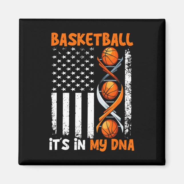 Basketball In-my-DNS Fun Player Coach Team SP Magnet (Vorne)