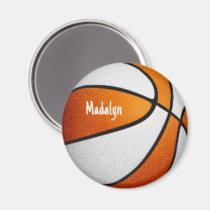 Basketball in orangefarbenen Farben Magnet