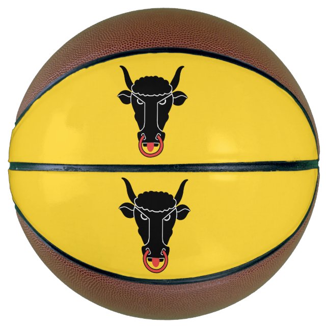 Basketball in Originalgröße mit der Flagge des Kan (Vorderseite)