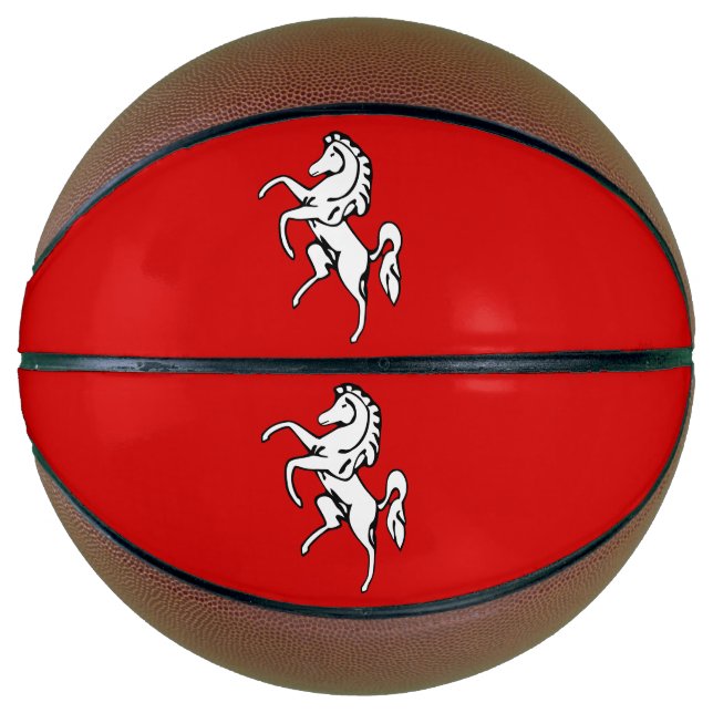 Basketball in Originalgröße mit der Flagge von Ken (Vorderseite)