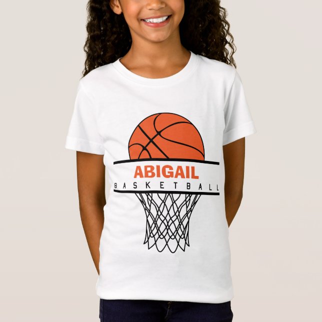 Basketball-individuelle Name T-Shirt (Vorderseite)