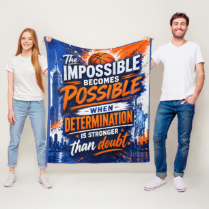 BASKETBALL-INSPIERTE MOTIVATION FLEECEDECKE