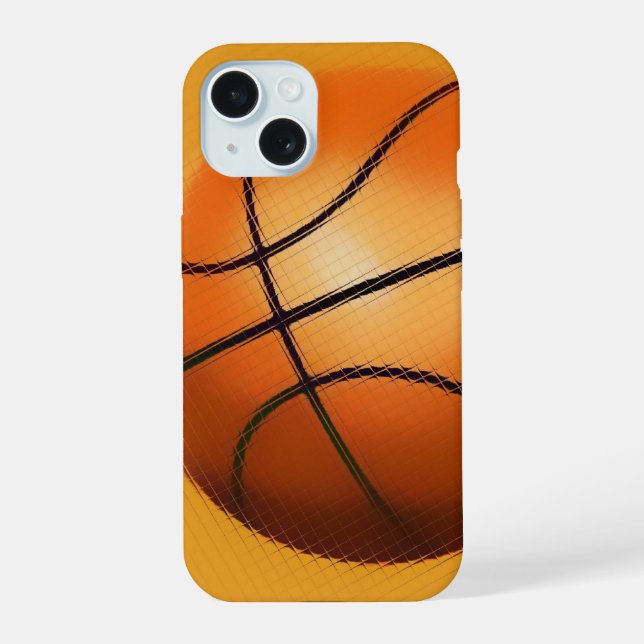 Basketball iPhone 15 Hülle (Rückseite)