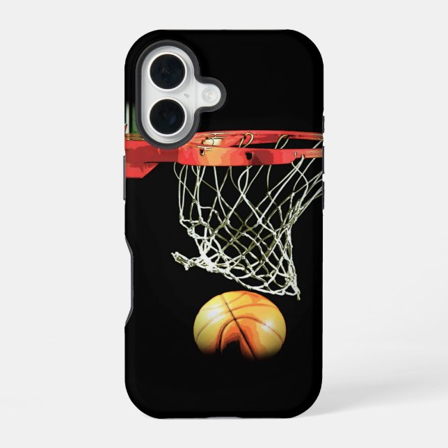 Basketball iPhone 16 Hülle (Rückseite)