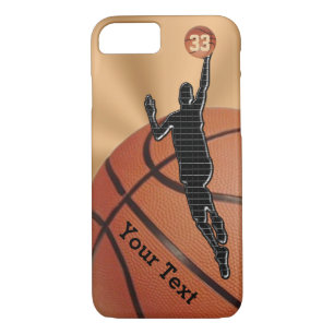 Basketball iPhone Fälle mit NAME, NUMMER iPhone 8/7 Hülle