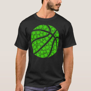 Basketball Irish Kleeblatt Lucky Clover St Pat T-Shirt