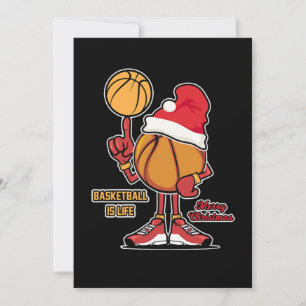 Basketball is Life Christmas Sports Player Gift Einladung
