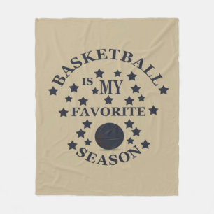 Basketball is my favorite season fleecedecke