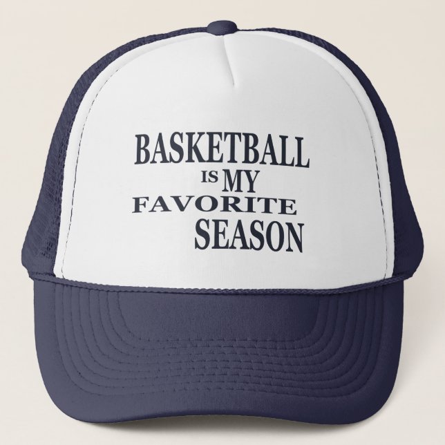 Basketball is my favorite season truckerkappe (Vorderseite)