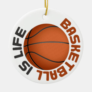 Basketball ist das Leben Keramik Ornament