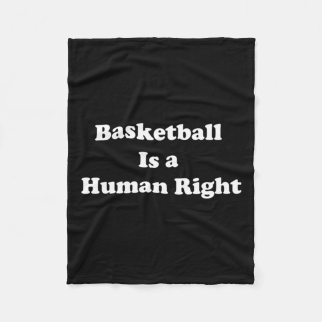 Basketball ist das Menschenrecht Fleecedecke (Vorderseite)