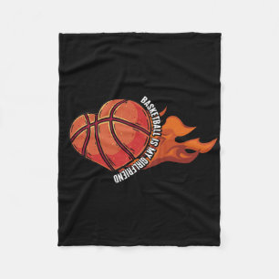 Basketball ist mein Freund Ball Game Hoops Player Fleecedecke