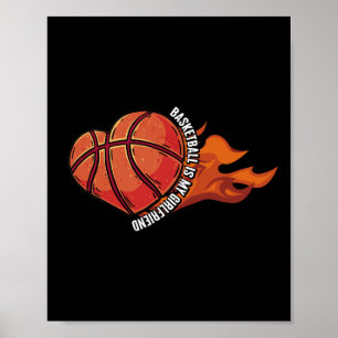 Basketball ist mein Freund Ball Game Hoops Player Poster