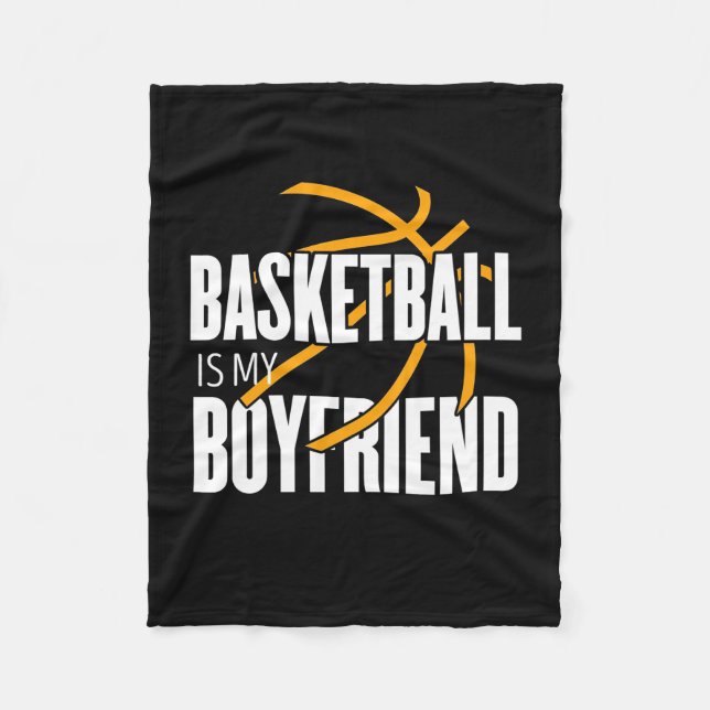 Basketball ist mein Freund Fleecedecke (Vorderseite)