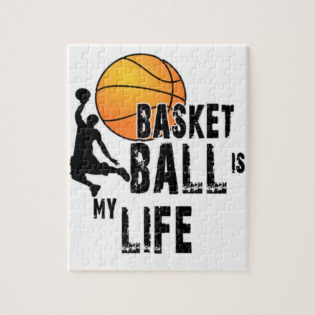 Basketball ist mein Leben Puzzle (Vertikal)