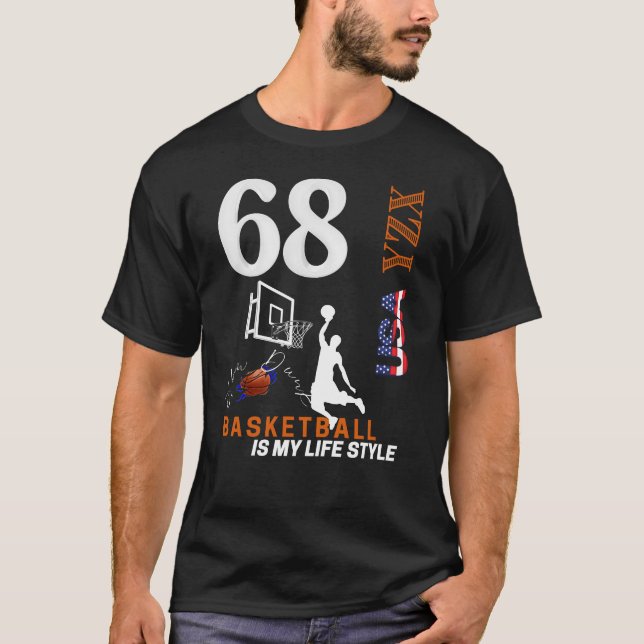 Basketball ist mein Leben T-Shirt (Vorderseite)