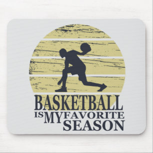 Basketball ist mein Lieblingssaison-Retrountergang Mousepad