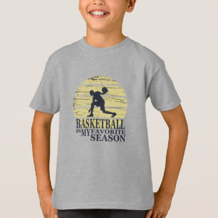 Basketball ist mein Lieblingssaison-Retrountergang T-Shirt