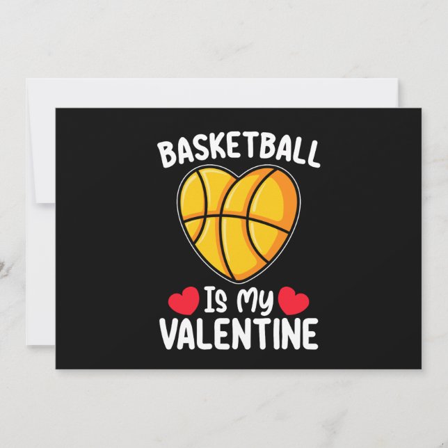 Basketball ist mein Valentinstag Sport Einladung