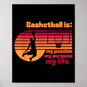 Basketball ist meine Leidenschaft mein Zweck mein Poster