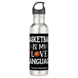 Basketball ist meine Liebe Basketball Player Edelstahlflasche