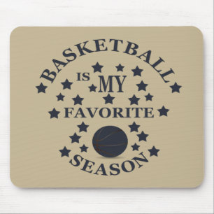 Basketball ist meine Lieblingsjahreszeit mit blaue Mousepad