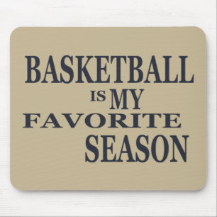 Basketball ist meine Lieblingsjahreszeit mit blaue Mousepad