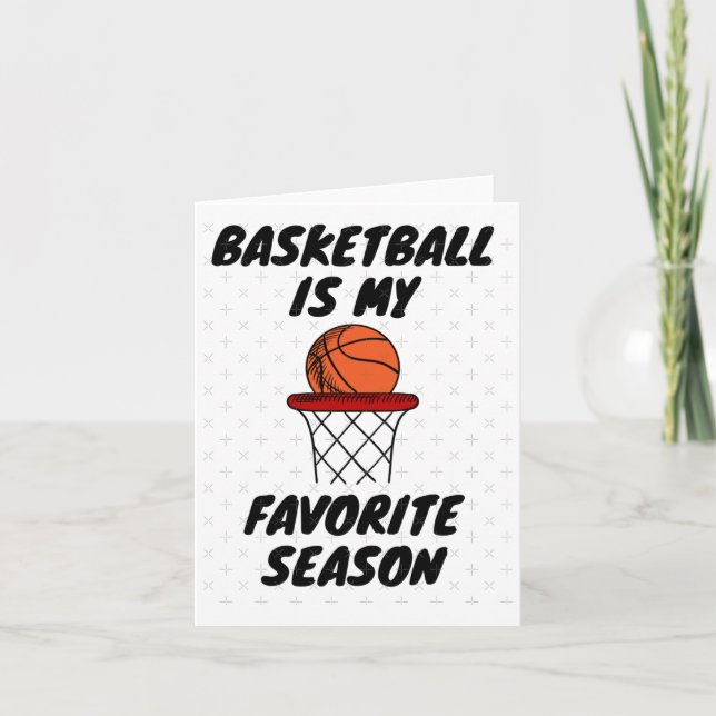 Basketball ist meine Lieblingssaison 8 Karte (Vorderseite)