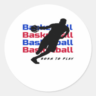 Basketball ist meine Lieblingssaison Runder Aufkleber