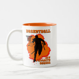 Basketball ist meine Lieblingssaison Zweifarbige Tasse