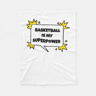 Basketball ist meine Supermacht Fleecedecke