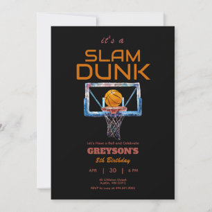 Basketball jeden Alters Einladung zum Geburtstag