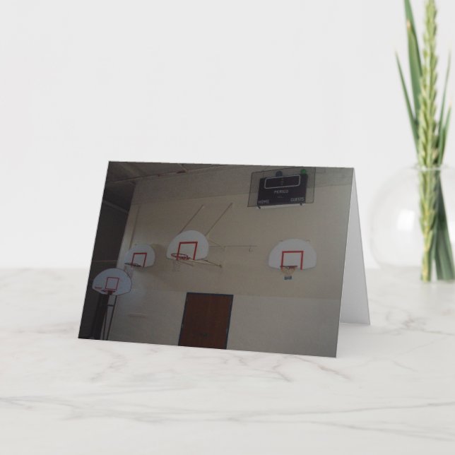 "Basketball, jemand?" Geburtskarte Karte (Vorderseite)