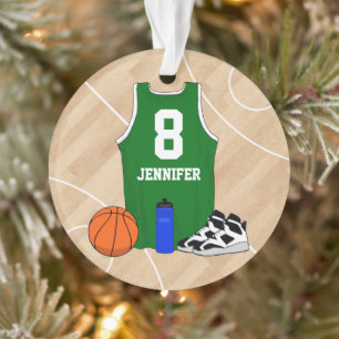 Basketball Jersey auf Hofgrün Ornament