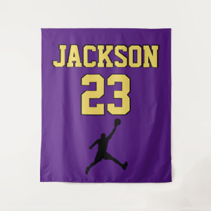 Basketball Jersey Hintergrund  Team-Nummer Wandteppich