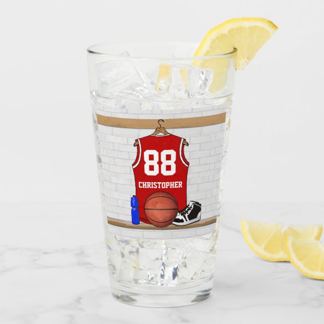 Basketball Jersey momento Glas (Rückseite Ice)