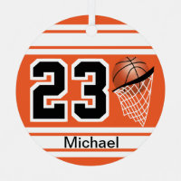 Basketball Jersey Style | DIY Text | Orange