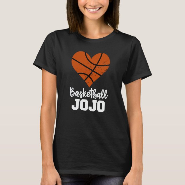 Basketball Jojo Basketball Heart Grandma Jojo T-Shirt (Vorderseite)