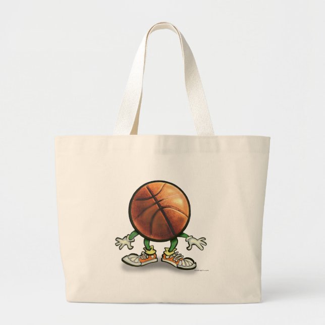 Basketball Jumbo Stoffbeutel (Vorne)