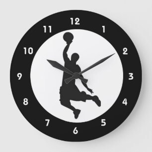 Basketball-Jump-Design-Wand-Uhr Große Wanduhr