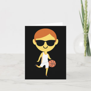 Basketball-Junge-Emoji 1 Karte