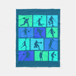 Basketball Jungen Kinder Männer  Fleecedecke